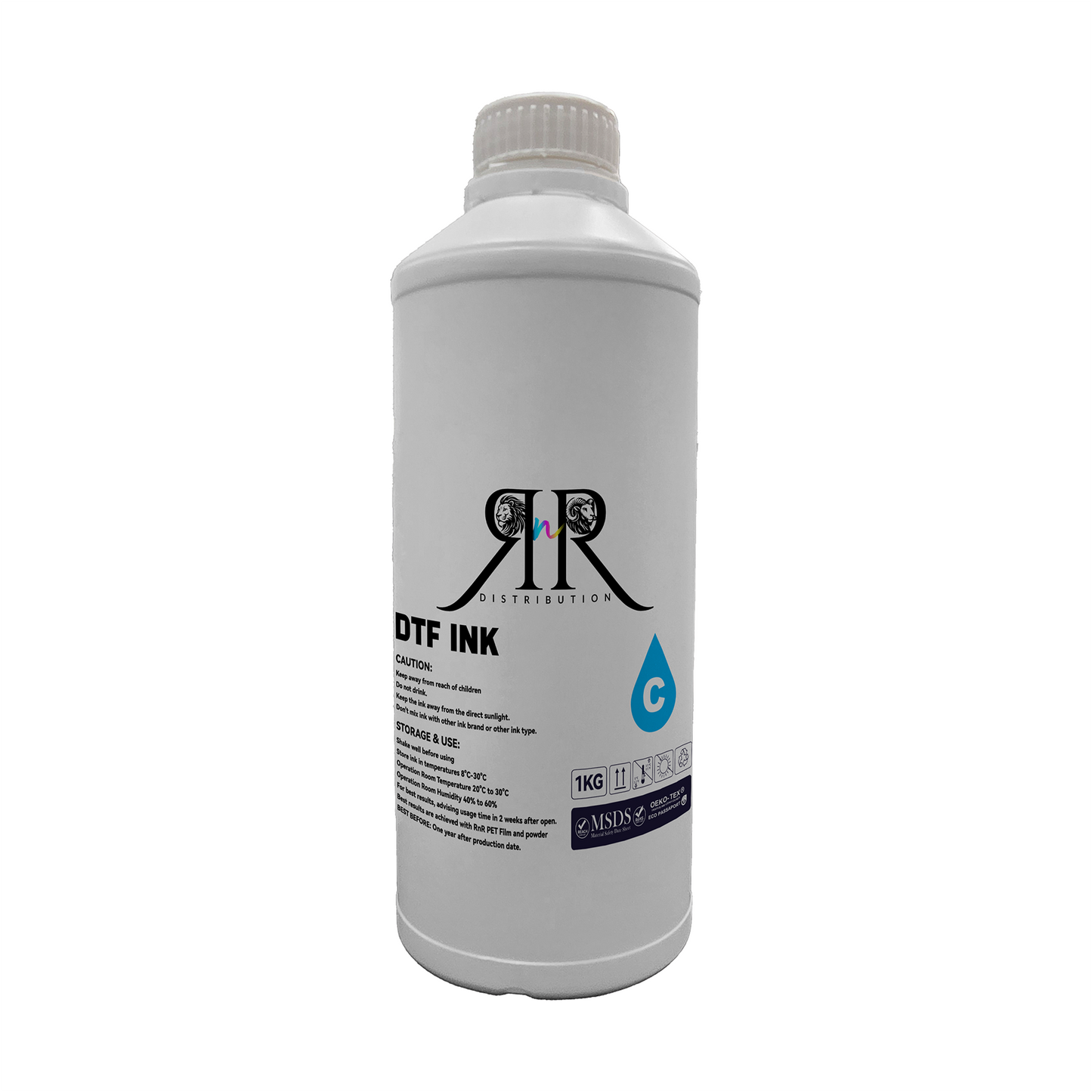 DTF Color Ink for Wide Format Printers - 1L Bottle | High-Quality Direct-to-Film Ink