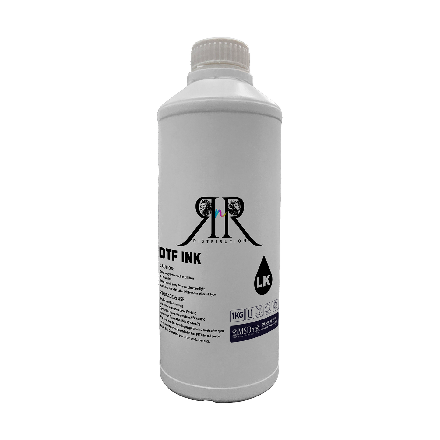DTF Color Ink for Wide Format Printers - 1L Bottle | High-Quality Direct-to-Film Ink