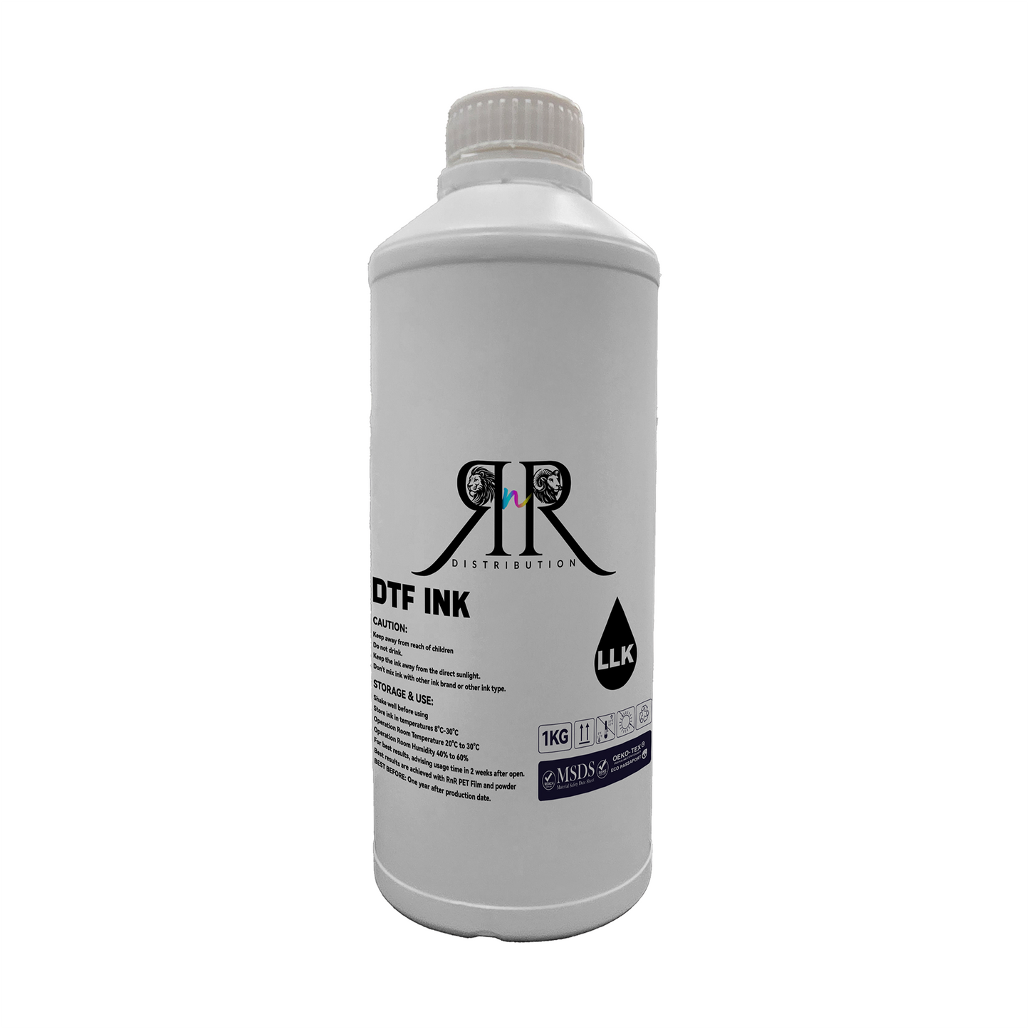 DTF Color Ink for Wide Format Printers - 1L Bottle | High-Quality Direct-to-Film Ink