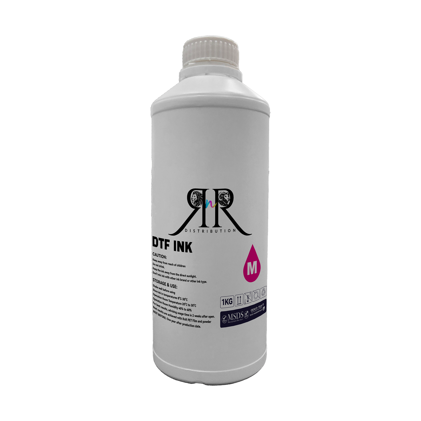 DTF Color Ink for Wide Format Printers - 1L Bottle | High-Quality Direct-to-Film Ink