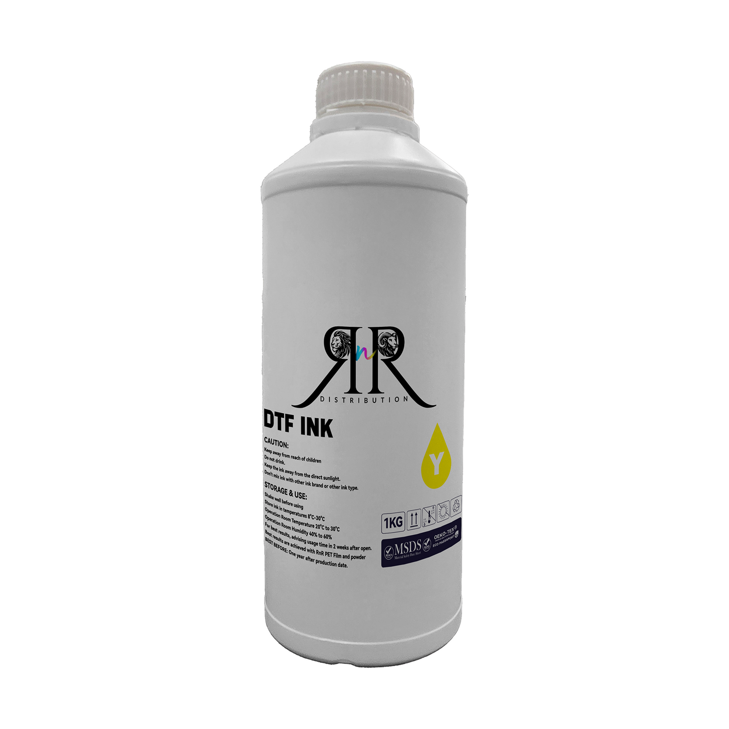 DTF Color Ink for Wide Format Printers - 1L Bottle | High-Quality Direct-to-Film Ink
